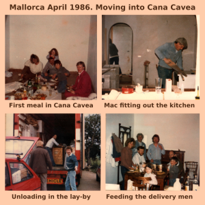 Mallorca April 1986. Moving into Cana Cavea